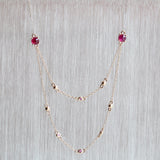 Ethical Jewellery & Engagement Rings Toronto - Greenland Ruby Bead Necklace - Fairtrade Jewellery Co.