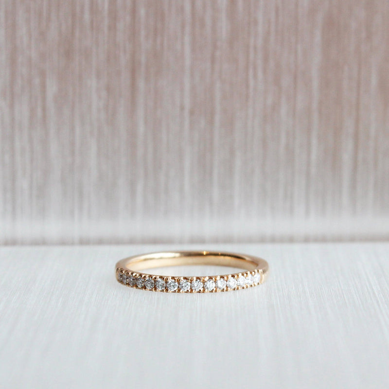 Ethical Jewellery & Engagement Rings Toronto - 18K 2 mm Rose Gold Stacker Band - Fairtrade Jewellery Co.