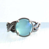 Ethical Jewellery & Engagement Rings Toronto - Silver & Chalcedony Jellyfish Ring - Fairtrade Jewellery Co.