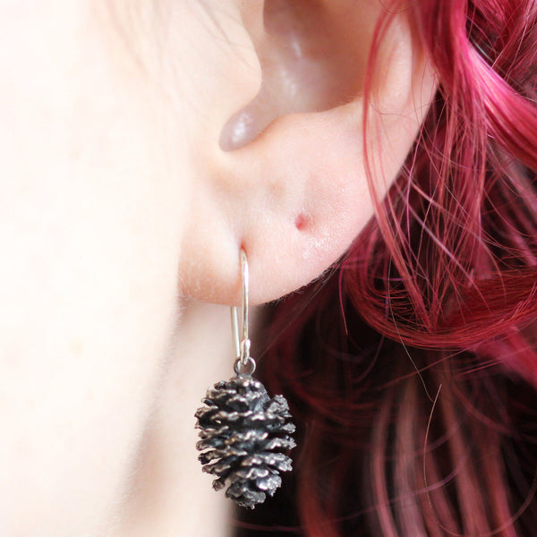 Ethical Jewellery & Engagement Rings Toronto - Small Alder Cone Earrings - Fairtrade Jewellery Co.