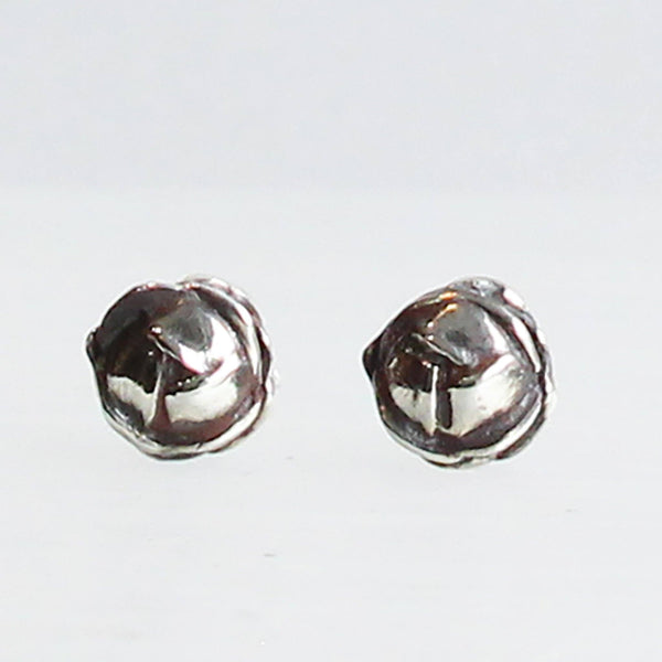 Ethical Jewellery & Engagement Rings Toronto - Sterling Silver Cabbage Stud Earrings - Fairtrade Jewellery Co.