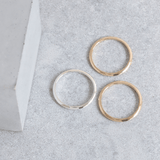 Ethical Jewellery & Engagement Rings Toronto - Parliament Knife Edge Band in Yellow - FTJCo Fine Jewellery & Goldsmiths