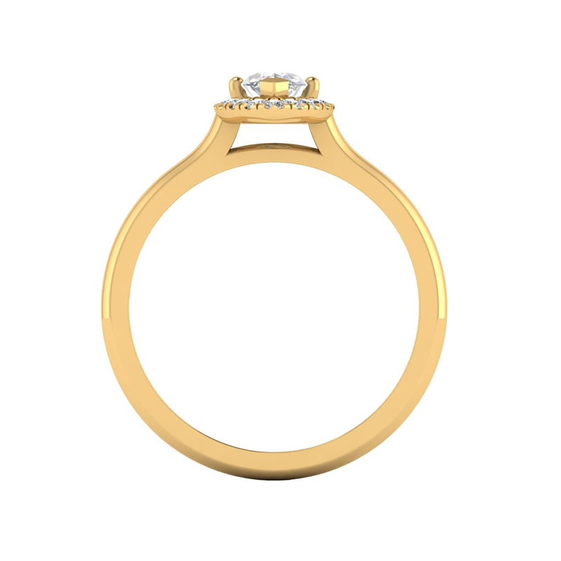 Ethical, Custom Ring-Marquise Cut Love Note Halo | Toronto, Canada ...