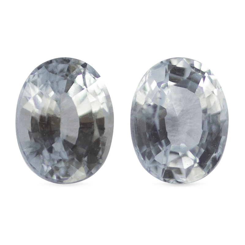 Ethical Jewellery & Engagement Rings Toronto - 0.51 tcw Blue Nuance Oval Sapphire Pair - Fairtrade Jewellery Co.