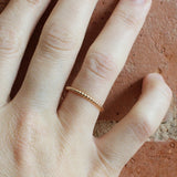 Rose/Pink Ethical Jewellery & Engagement Rings Toronto - Beaded Band - Fairtrade Jewellery Co.