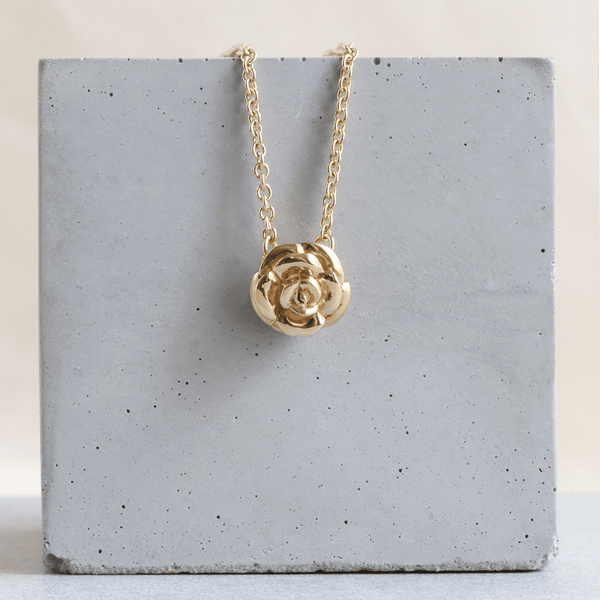Ethical Jewellery & Engagement Rings Toronto - Parliament Rose Pendant in Yellow Gold - FTJCo Fine Jewellery & Goldsmiths