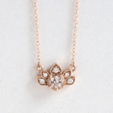 Ethical Jewellery & Engagement Rings Toronto - 0.63 ct  Morganite Lotus Pendant in Rose - FTJCo Fine Jewellery & Goldsmiths