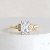 Ethical Jewellery & Engagement Rings Toronto - 1.15 ct Frances Rectangular Cut Ring in Yellow Gold - FTJCo Fine Jewellery & Goldsmiths