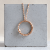 Ethical Jewellery & Engagement Rings Toronto - Parliament Ouroboros Pendant in Rose Gold - FTJCo Fine Jewellery & Goldsmiths