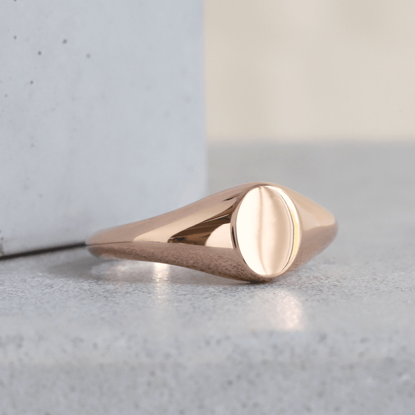 Ethical Jewellery & Engagement Rings Toronto - Parliament Signet Ring in Rose - FTJCo Fine Jewellery & Goldsmiths