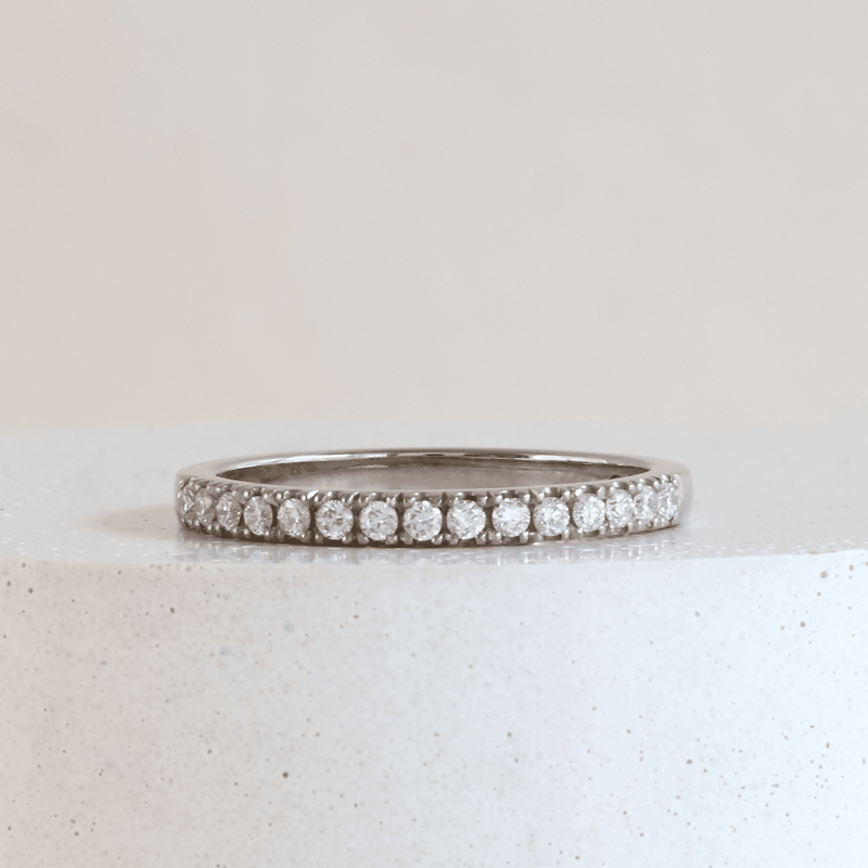 Ethical Jewellery & Engagement Rings Toronto - Pre-loved 2 mm Diamond FTJCo Stacker in White Gold - FTJCo Fine Jewellery & Goldsmiths