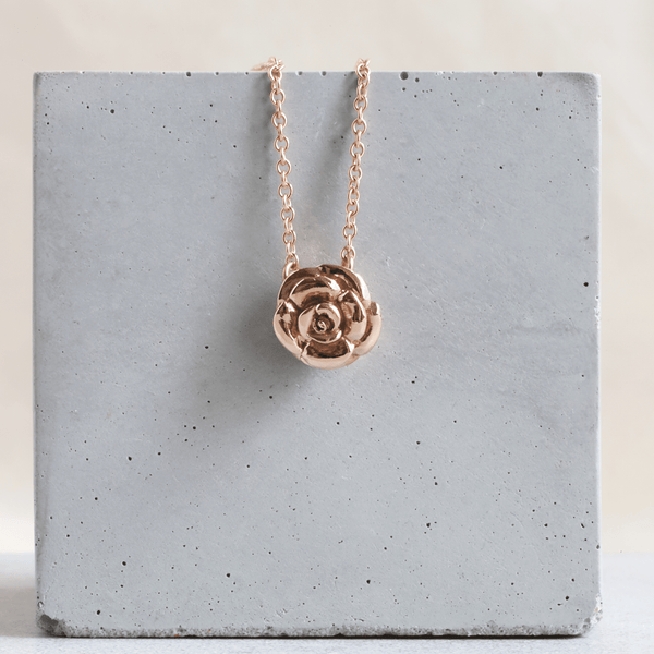 Ethical Jewellery & Engagement Rings Toronto - Parliament Rose Pendant in Rose Gold - FTJCo Fine Jewellery & Goldsmiths