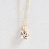Ethical Jewellery & Engagement Rings Toronto - 1.00 ct Morganite Six Prong Pendant in Yellow Gold - FTJCo Fine Jewellery & Goldsmiths