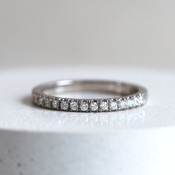 Ethical Jewellery & Engagement Rings Toronto - 2 mm FTJCo Diamond Stacker in White Gold - FTJCo Fine Jewellery & Goldsmiths