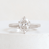Ethical Jewellery & Engagement Rings Toronto - 1.28 ct Oval Lilium 6 Prong Solitaire in White - FTJCo Fine Jewellery & Goldsmiths