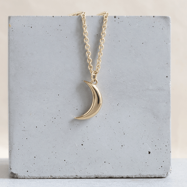 Ethical Jewellery & Engagement Rings Toronto - Parliament Crescent Moon Pendant in Yellow - FTJCo Fine Jewellery & Goldsmiths
