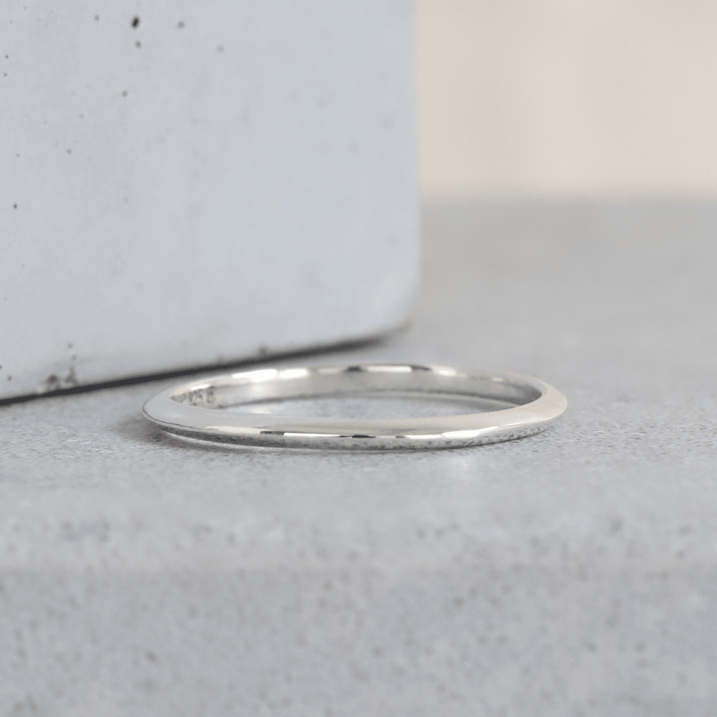 Ethical Jewellery & Engagement Rings Toronto - Parliament Knife Edge Band in Silver - FTJCo Fine Jewellery & Goldsmiths
