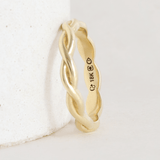 Ethical Jewellery & Engagement Rings Toronto - Twisted Ring in Yellow - FTJCo Fine Jewellery & Goldsmiths