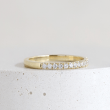 Ethical Jewellery & Engagement Rings Toronto - 2 mm Diamond FTJCo Stacker with Laboratory Grown Diamonds in Yellow Gold - FTJCo Fine Jewellery & Goldsmiths