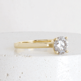 Ethical Jewellery & Engagement Rings Toronto - 1.05 ct Cool Grey Diamond Pietra Solitaire in Yellow - FTJCo Fine Jewellery & Goldsmiths