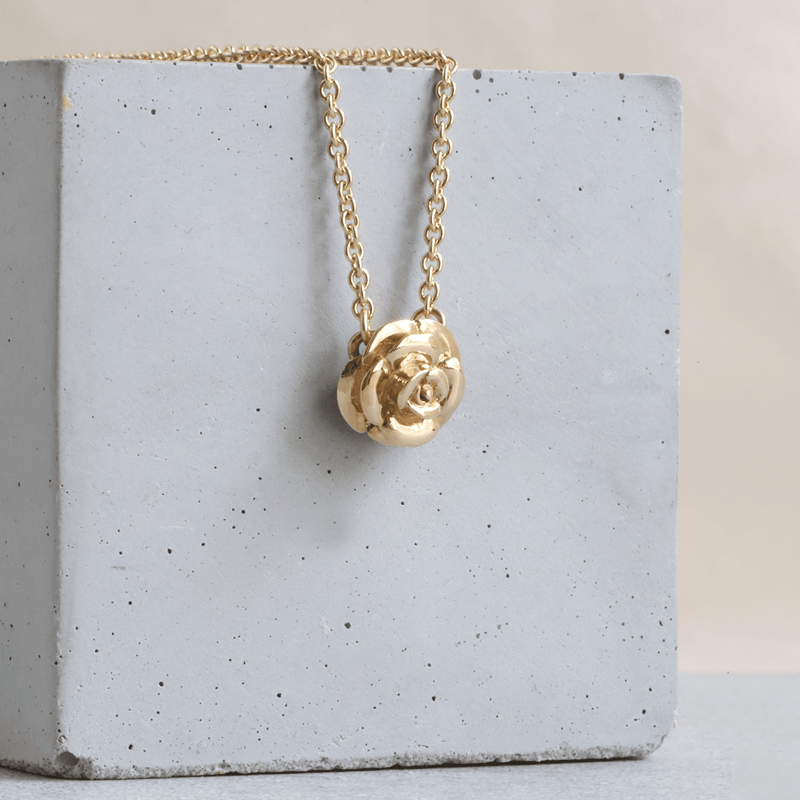 Ethical Jewellery & Engagement Rings Toronto - Parliament Rose Pendant in Yellow Gold - FTJCo Fine Jewellery & Goldsmiths