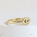 Ethical Jewellery & Engagement Rings Toronto - Evil Eye Ring in Yellow Gold - FTJCo Fine Jewellery & Goldsmiths
