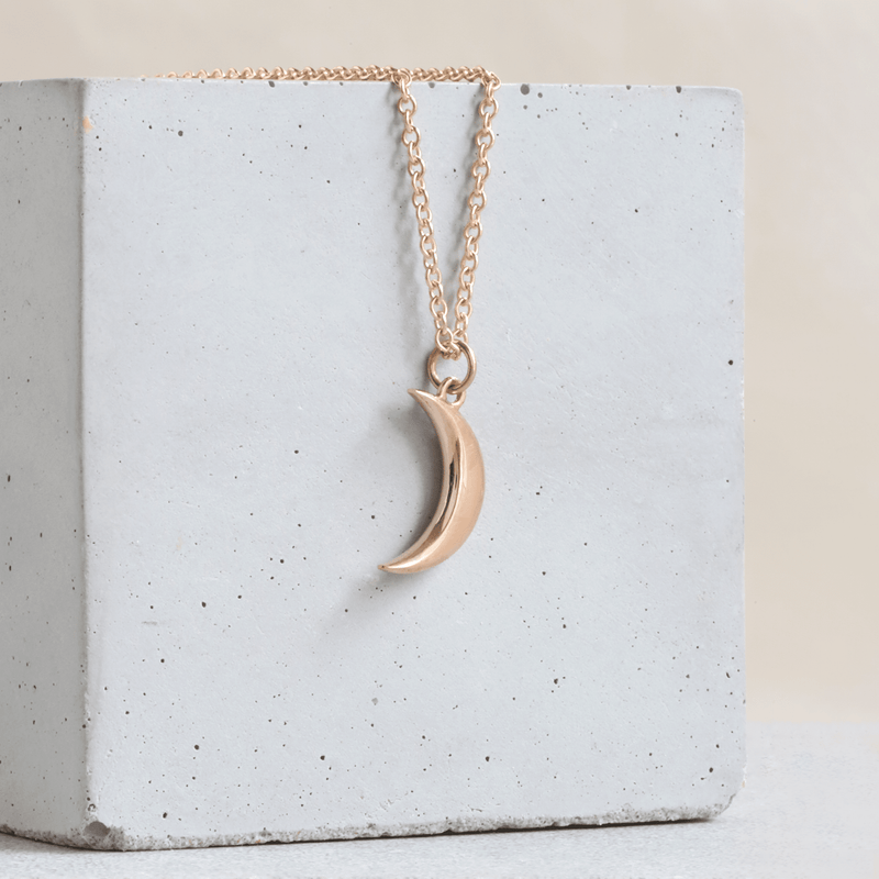 Ethical Jewellery & Engagement Rings Toronto - Parliament Crescent Moon Pendant in Rose - FTJCo Fine Jewellery & Goldsmiths
