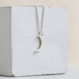 Ethical Jewellery & Engagement Rings Toronto - Parliament Crescent Moon Pendant in Silver - FTJCo Fine Jewellery & Goldsmiths