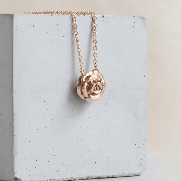 Ethical Jewellery & Engagement Rings Toronto - Parliament Rose Pendant in Rose Gold - FTJCo Fine Jewellery & Goldsmiths