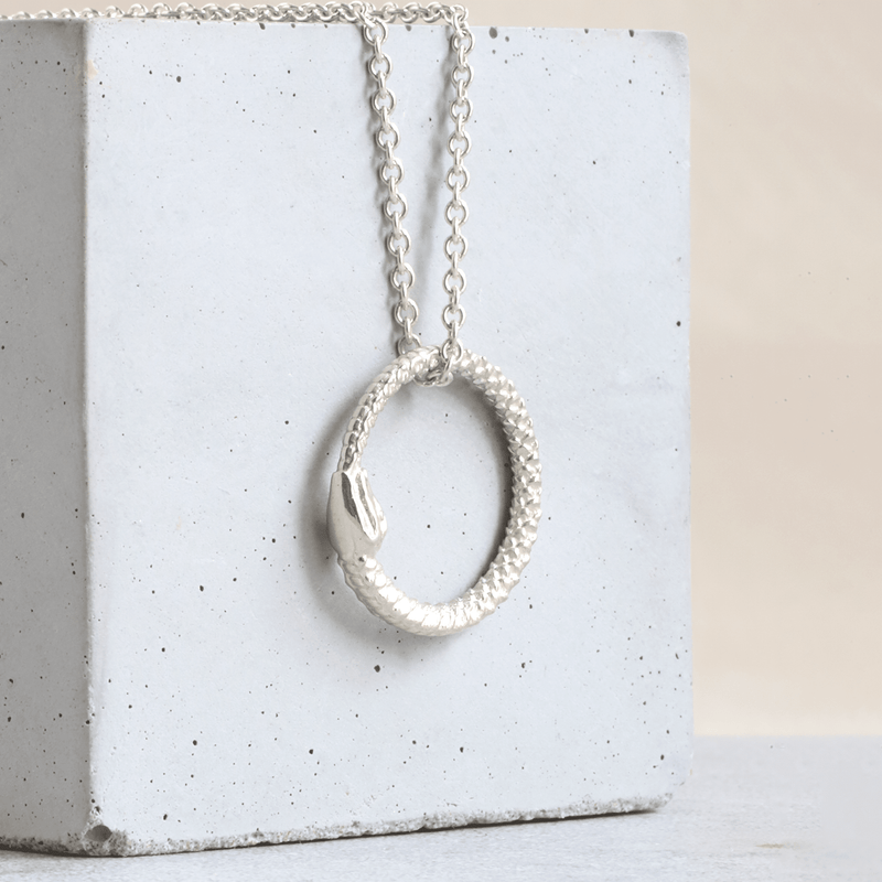 Ethical Jewellery & Engagement Rings Toronto - Parliament Ouroboros Pendant in Silver - FTJCo Fine Jewellery & Goldsmiths