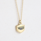 Ethical Jewellery & Engagement Rings Toronto - Birthstone Shield Amulet Pendant - FTJCo Fine Jewellery & Goldsmiths