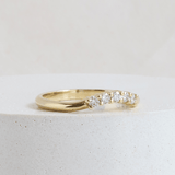 Ethical Jewellery & Engagement Rings Toronto - Emma Curved Band in Yellow Gold - FTJCo Fine Jewellery & Goldsmiths