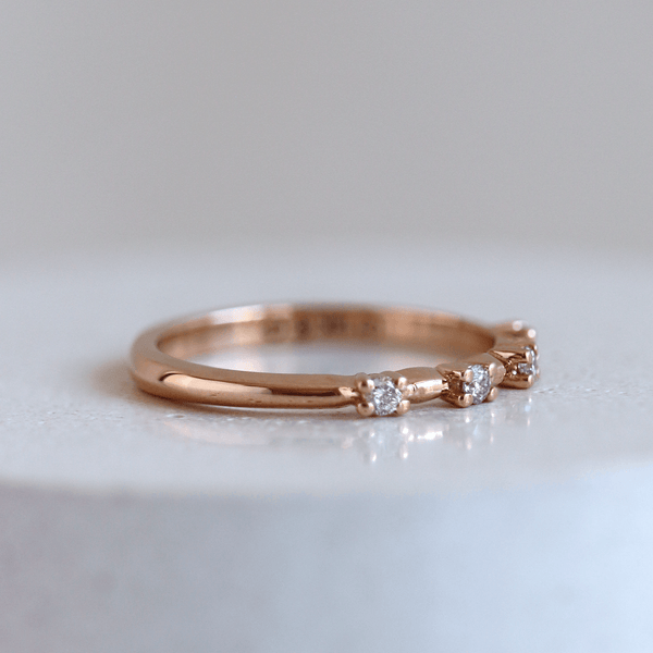 Ethical Jewellery & Engagement Rings Toronto - Jasmine Band in Rose Gold - FTJCo Fine Jewellery & Goldsmiths