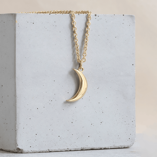 Ethical Jewellery & Engagement Rings Toronto - Parliament Crescent Moon Pendant in Yellow - FTJCo Fine Jewellery & Goldsmiths