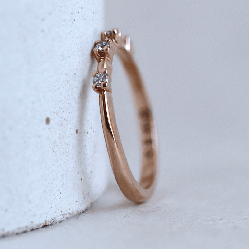 Ethical Jewellery & Engagement Rings Toronto - Jasmine Band in Rose Gold - FTJCo Fine Jewellery & Goldsmiths