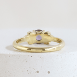 Ethical Jewellery & Engagement Rings Toronto - 0.53 ct  Purple Freesia Frances Round Cut Ring in Yellow Gold - FTJCo Fine Jewellery & Goldsmiths