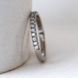 Ethical Jewellery & Engagement Rings Toronto - 2 mm FTJCo Diamond Stacker in White Gold - FTJCo Fine Jewellery & Goldsmiths