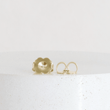 Ethical Jewellery & Engagement Rings Toronto - Diamond Quatra Studs in Yellow Gold - FTJCo Fine Jewellery & Goldsmiths