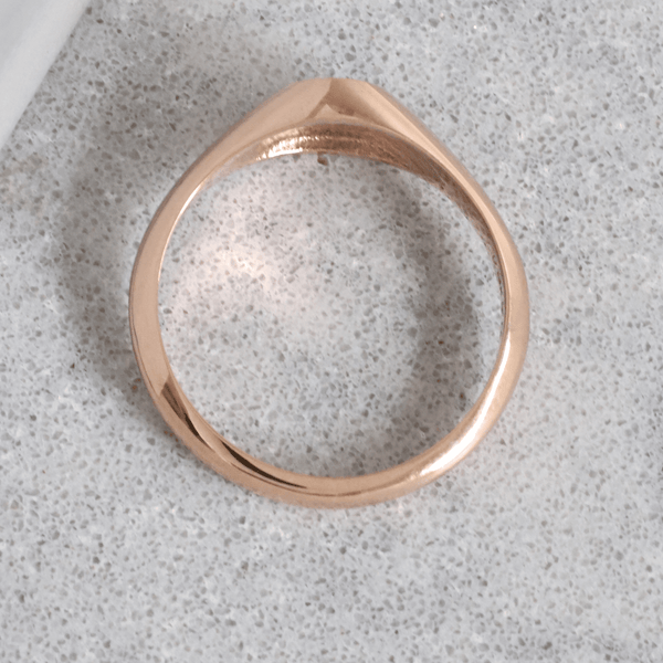 Ethical Jewellery & Engagement Rings Toronto - Parliament Signet Ring in Rose - FTJCo Fine Jewellery & Goldsmiths