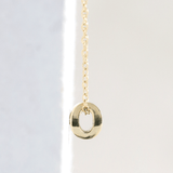 Ethical Jewellery & Engagement Rings Toronto - Sapphire(September) Birthstone Bead Pendant in Yellow Gold - FTJCo Fine Jewellery & Goldsmiths