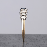 Ethical Jewellery & Engagement Rings Toronto - Two-Tone Sapphire & Diamond Ring - FTJCo Fine Jewellery & Goldsmiths