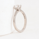Ethical Jewellery & Engagement Rings Toronto - 0.90 ct F Lilium 6 Prong Solitaire in White - FTJCo Fine Jewellery & Goldsmiths