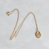 Ethical Jewellery & Engagement Rings Toronto - FTJCo Lock Pendant in Yellow Gold - FTJCo Fine Jewellery & Goldsmiths