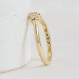 Ethical Jewellery & Engagement Rings Toronto - Emma Curved Band in Yellow Gold - FTJCo Fine Jewellery & Goldsmiths