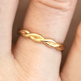 Ethical Jewellery & Engagement Rings Toronto - Twisted Ring in Yellow - FTJCo Fine Jewellery & Goldsmiths