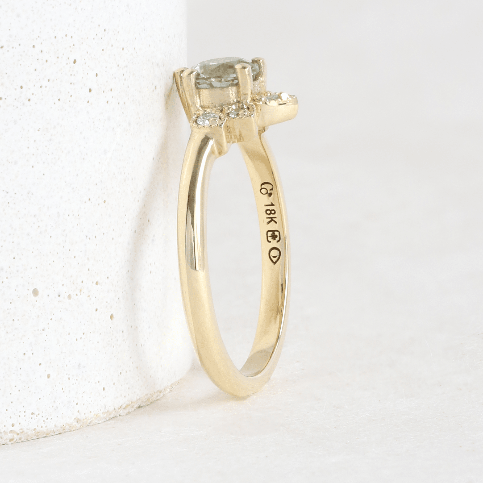 Seafoam green 2025 engagement ring