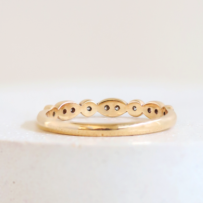Ethical Jewellery & Engagement Rings Toronto - Clara Wedding Band in Rose Gold - FTJCo Fine Jewellery & Goldsmiths