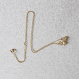 Ethical Jewellery & Engagement Rings Toronto - 2 mm Diamond Bee Pendant in Yellow - FTJCo Fine Jewellery & Goldsmiths