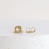 Ethical Jewellery & Engagement Rings Toronto - 0.30 tcw Green Montana Sapphire Dahlia Studs in Yellow Gold - FTJCo Fine Jewellery & Goldsmiths