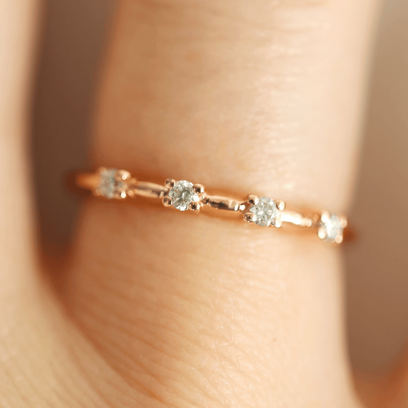 Ethical Jewellery & Engagement Rings Toronto - Jasmine Band in Rose Gold - FTJCo Fine Jewellery & Goldsmiths